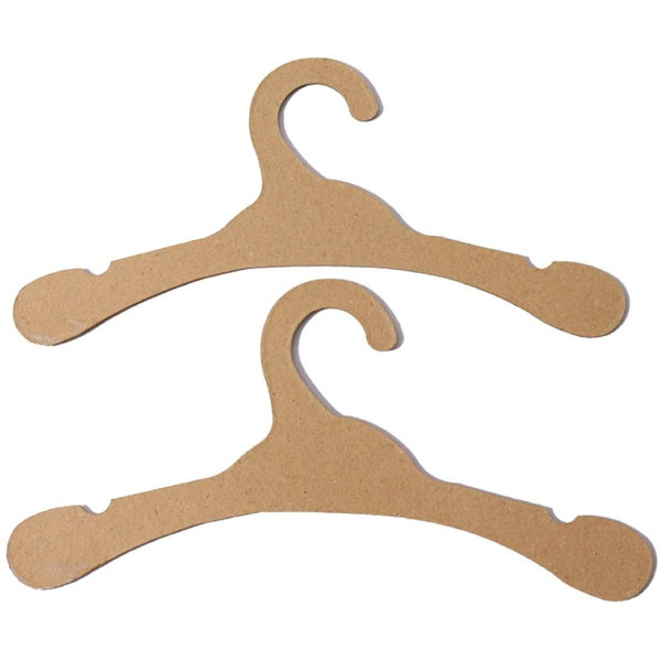Rebrilliant Cardboard Hangers Baby, Recycled Hangers,Cardboard Clothes